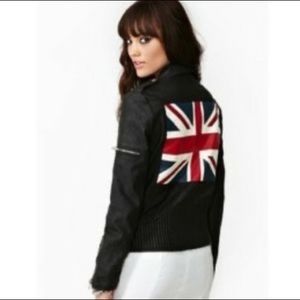 UNIF Vegan Faux Leather Moto Jacket